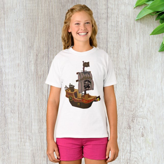 Pirate Ship Girls T - Shirt (Von Creator hochgeladen)