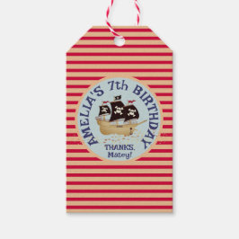Pirate Ship Kindergeburtstag Party Geschenkanhänger