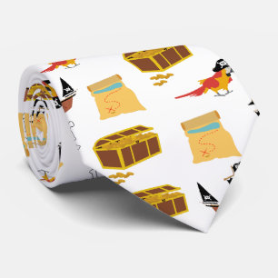 Pirate Ship Treasure Thest Muster Krawatte