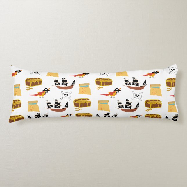 Pirate Ship Treasure Thest Muster Seitenschläferkissen (Vorderseite)