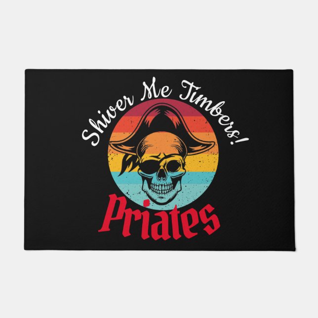 Pirate-Shiver Me Timbers Fußmatte (Vorderseite)