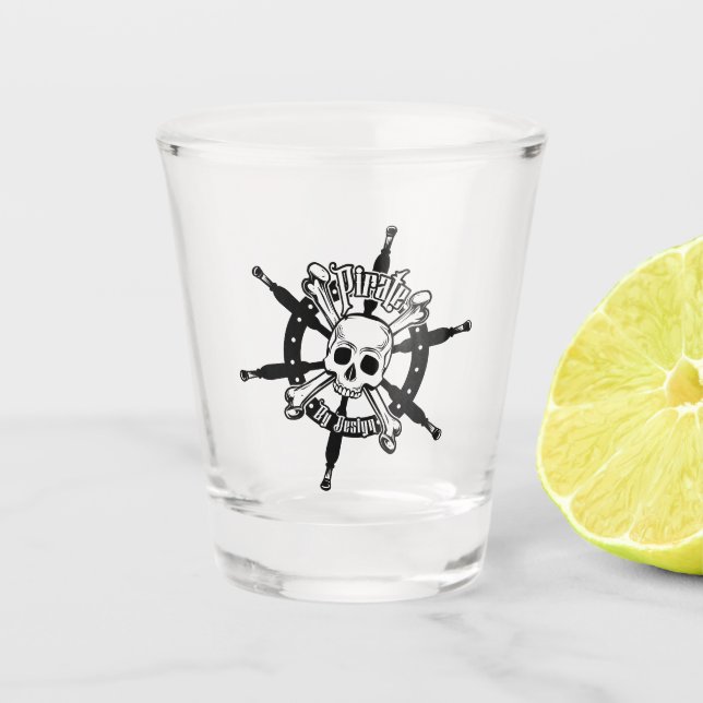 Pirate Shot Glass Schnapsglas (Vorderseite)