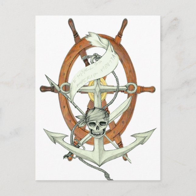 Pirate Sigil Postkarte (Vorderseite)