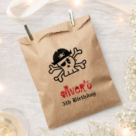 Pirate Skeleton Boy Birthday Party Fevor Bag Geschenktütchen