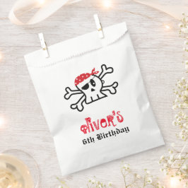 Pirate Skeleton Boy Birthday Party Fevor Bag Geschenktütchen