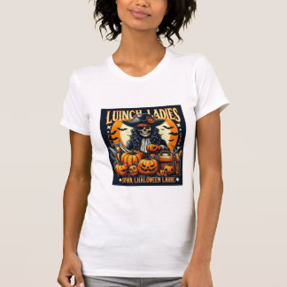 Pirate Skeleton Halloween T - Shirt mit Pumpkins -