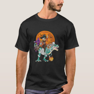 Pirate Skeleton Riding Dinosaur Halloween-Geschenk T-Shirt