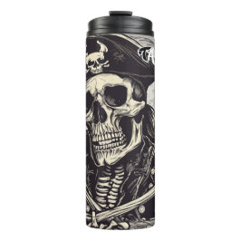Pirate Skeleton Thermal Tumbler Thermosbecher