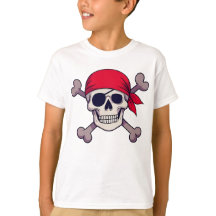 Pirate Skull and Crossbones Illustration Arr