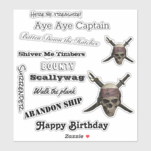 Pirate Skull Aufkleber