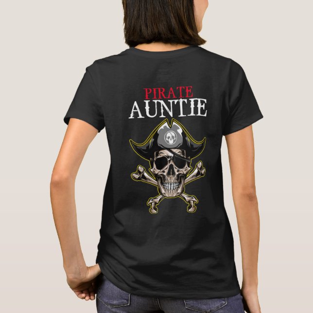 PIRATE SKULL AUNTIE T-Shirt (Rückseite)