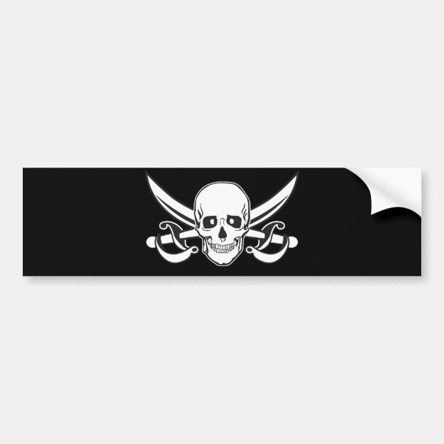 Pirate Skull Autoaufkleber (Vorne)