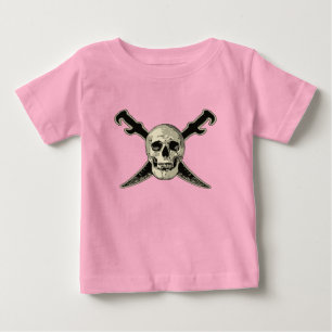Pirate (Skull) - Baby Fine Jersey T - Shirt