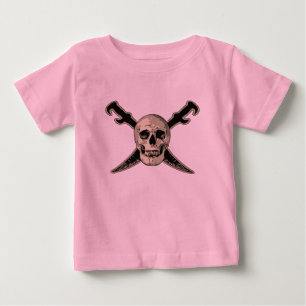 Pirate (Skull) - Baby Fine Jersey T - Shirt