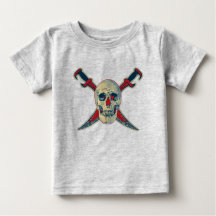 Pirate (Skull) - Baby Fine Jersey T - Shirt