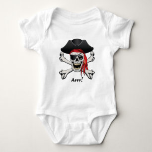 Pirate Skull Baby Strampler