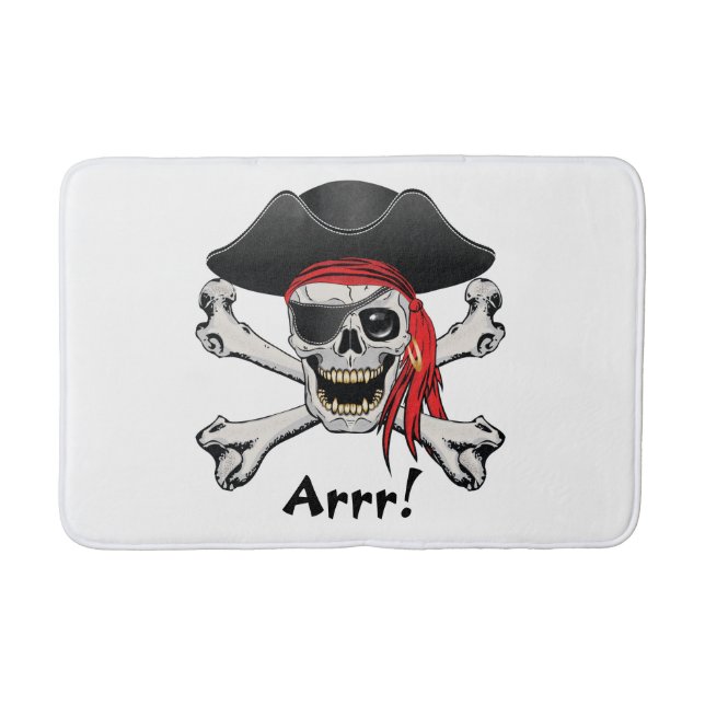 Pirate Skull Badematte (Vorderseite)