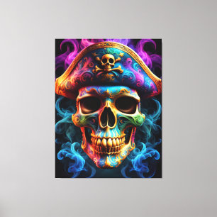 Pirate Skull Canvas Print Leinwanddruck