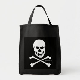 Pirate Skull & Crossbones Halloween Trick oder Tre Jumbo Stoffbeutel