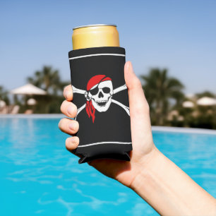 Pirate Skull Custom Can Cooler Selters Dosenkühler