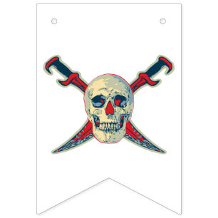 Pirate (Skull) - Custom Frack Party Bunting Wimpelkette