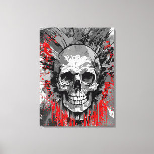 Pirate Skull - farbenfrohe Skull Canvas Print Leinwanddruck