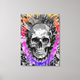 Pirate Skull - farbenfrohe Skull Canvas Print Leinwanddruck