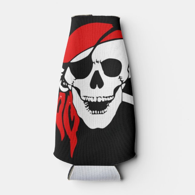 Pirate Skull Flag Flaschenkühler (Vorderseite)