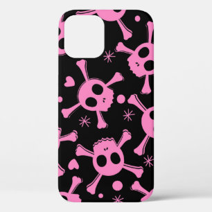 Pirate Skull: Girlish Hearts Pattern Case-Mate iPhone Hülle