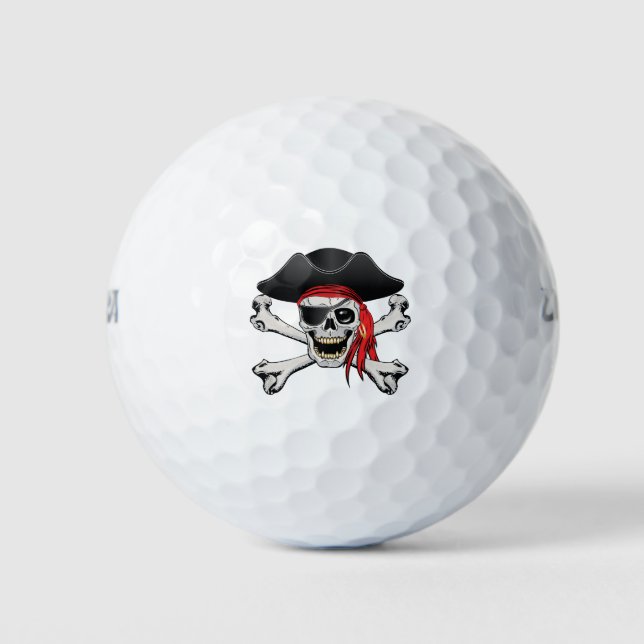 Pirate Skull Golfball (Vorderseite)