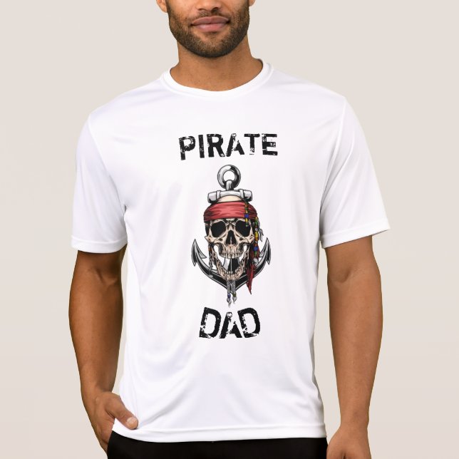 PIRATE SKULL HALLOWEEN GHOST SCHIFF VATER T - Shir T-Shirt (Vorderseite)