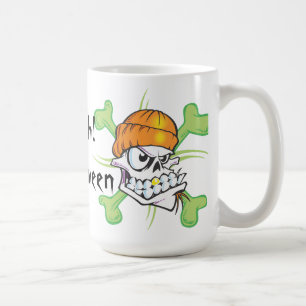 Pirate Skull Halloween Kaffeetasse