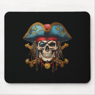 Pirate Skull Halloween Kostüme Männer Frauen Jungs Mousepad