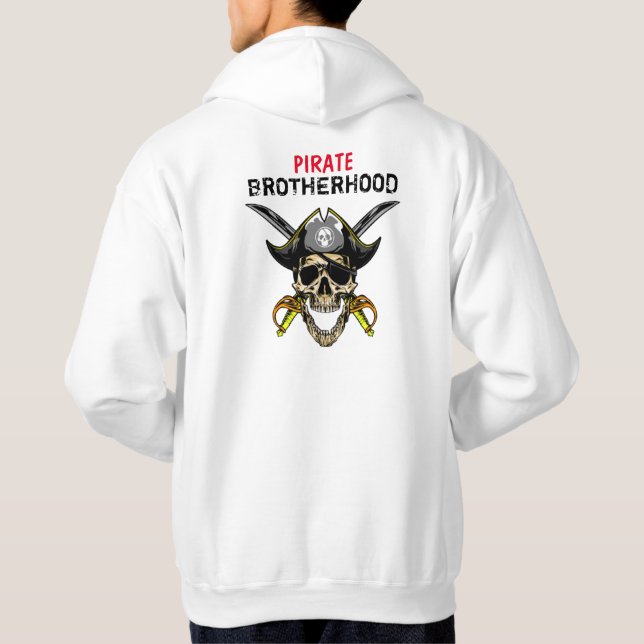 PIRATE SKULL HAPPCAPTAIN BROTHERHOOD HOODIE (Rückseite)