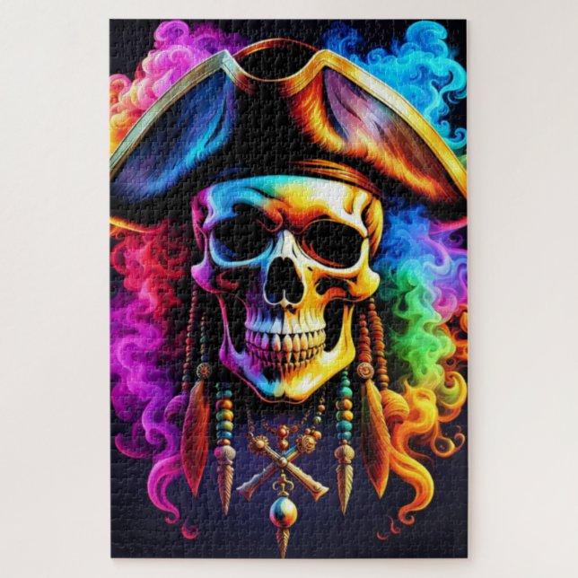Pirate Skull Jigsaw Puzzle (Vertikal)