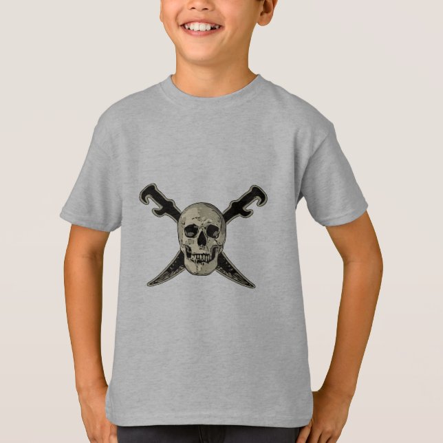 Pirate (Skull) - Kids' Basic T - Shirt (Vorderseite)