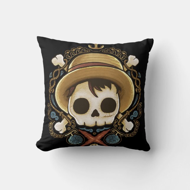 Pirate Skull Kissen (Vorderseite)