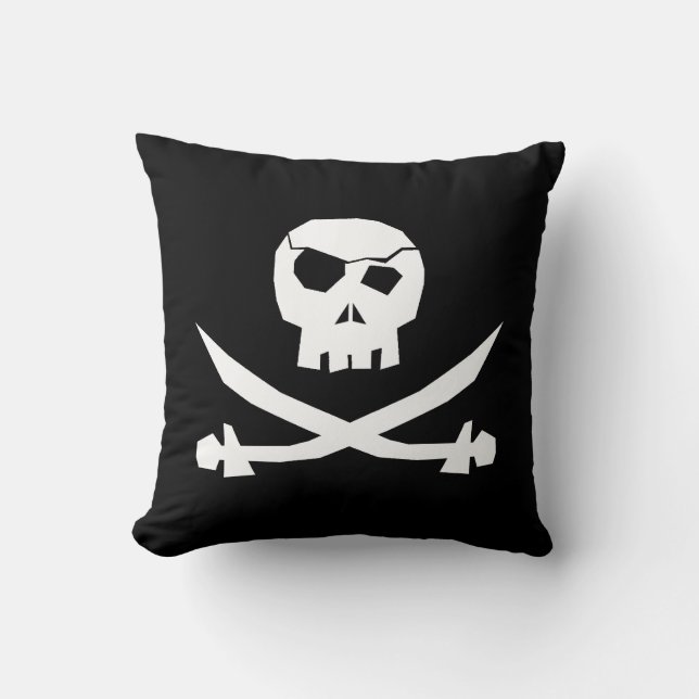 + Pirate Skull + Kissen (Vorderseite)