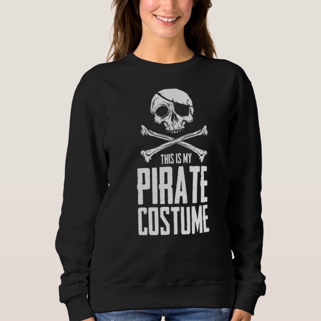 Pirate Skull Kostume Spaß Statement Buccaneer Oce Sweatshirt (Vorderseite)