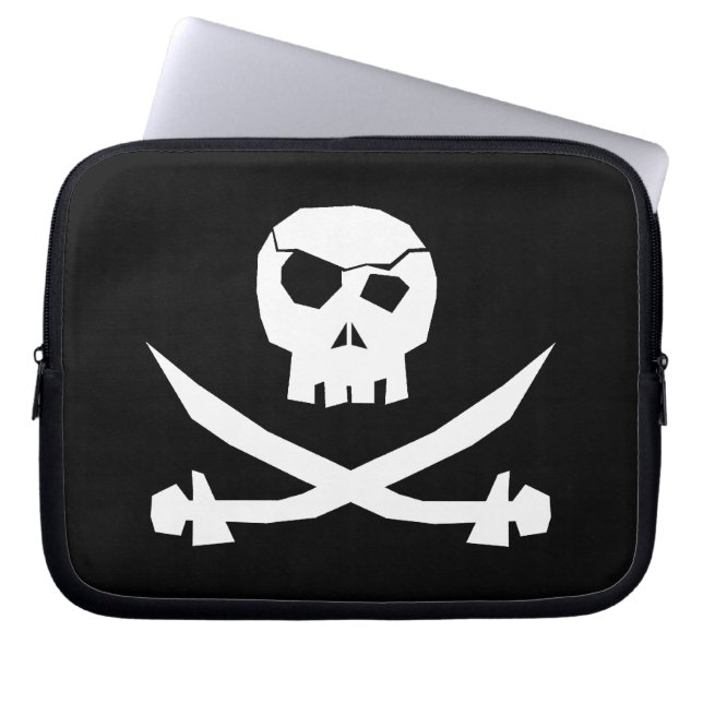 Pirate Skull Laptopschutzhülle (Vorderseite)