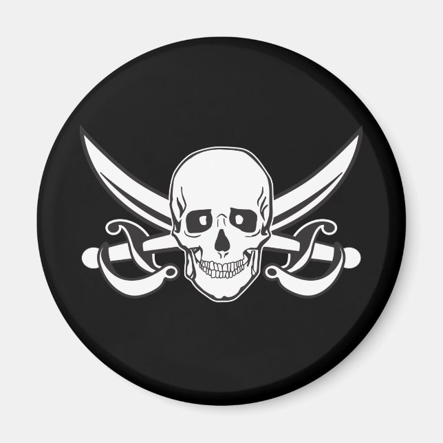 Pirate Skull Magnet (Vorne)