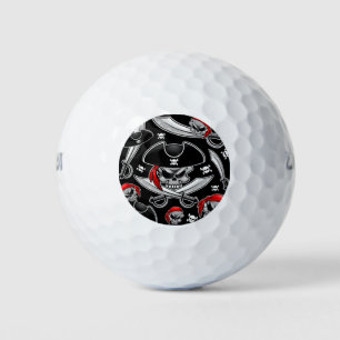 Pirate Skull mit Crossed Sabers Golfball