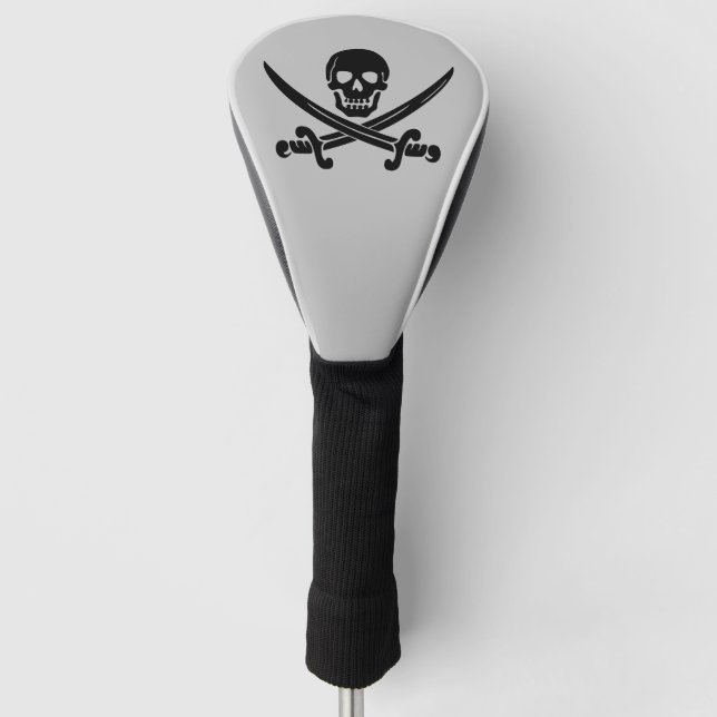 PIRATE SKULL N CROSSBONES GOLFTREIBERDECKUNG GOLF HEADCOVER (Vorderseite)