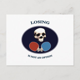 Pirate Skull Option Ping Pong Postkarte