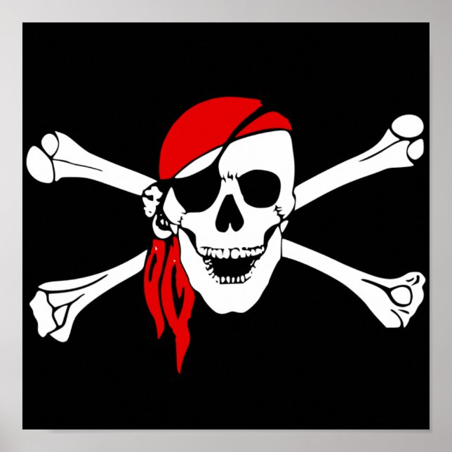 Pirate Skull Poster (Vorne)
