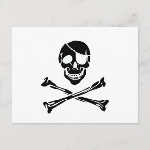 Pirate Skull Postkarte