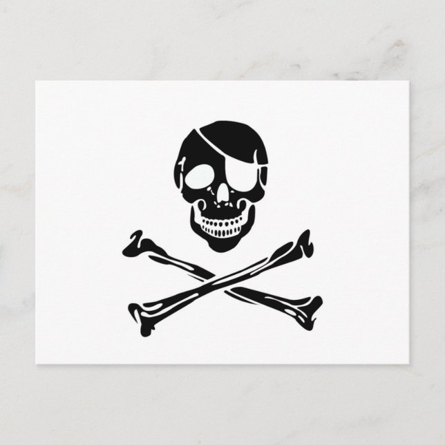 Pirate Skull Postkarte (Vorderseite)