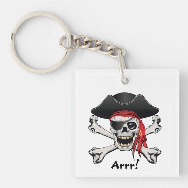 Pirate Skull Schlüsselanhänger (Vorderseite)