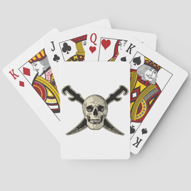 Pirate (Skull) - Spielkarten, Standard Index fac Spielkarten (Rückseite)