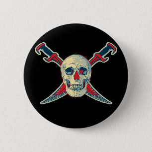 Pirate (Skull) - Standard, 2¼ Zoll Round Button